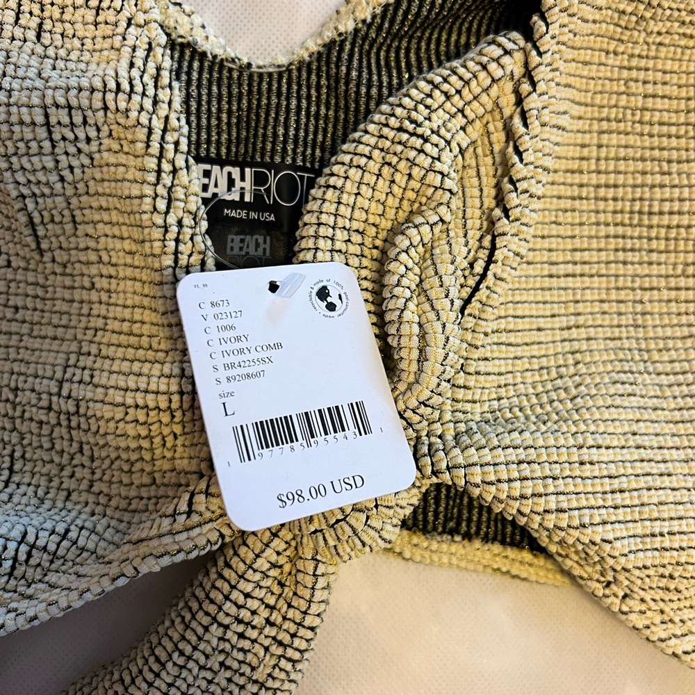 Beach Riot Ritzy Dallas Ribbed Set NWT - Picture 5 of 5